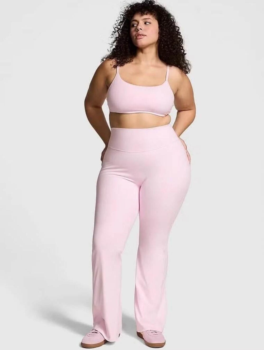 PINK Victoria's Secret Relay Flare Legging Pink Tulip